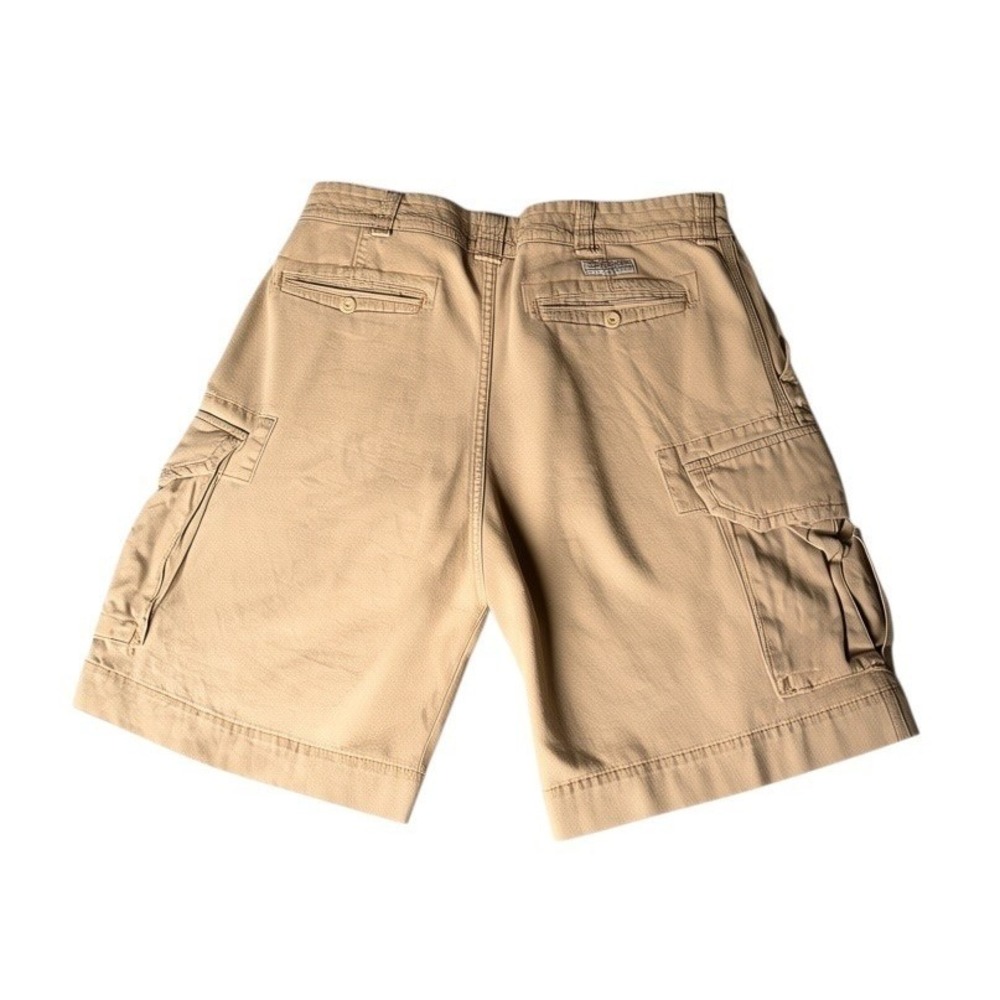 Polo Ralph Lauren Mens Tan Khaki Cotton Twill Multi Pocket Cargo Shorts 38